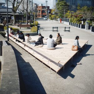 半田の運河床 その1&その2 JR半田駅からの動線を受け止める/写真©稲葉天祐